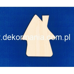SKLEJKA #3mm Domek, chatka 12,5x10 cm  , pusty